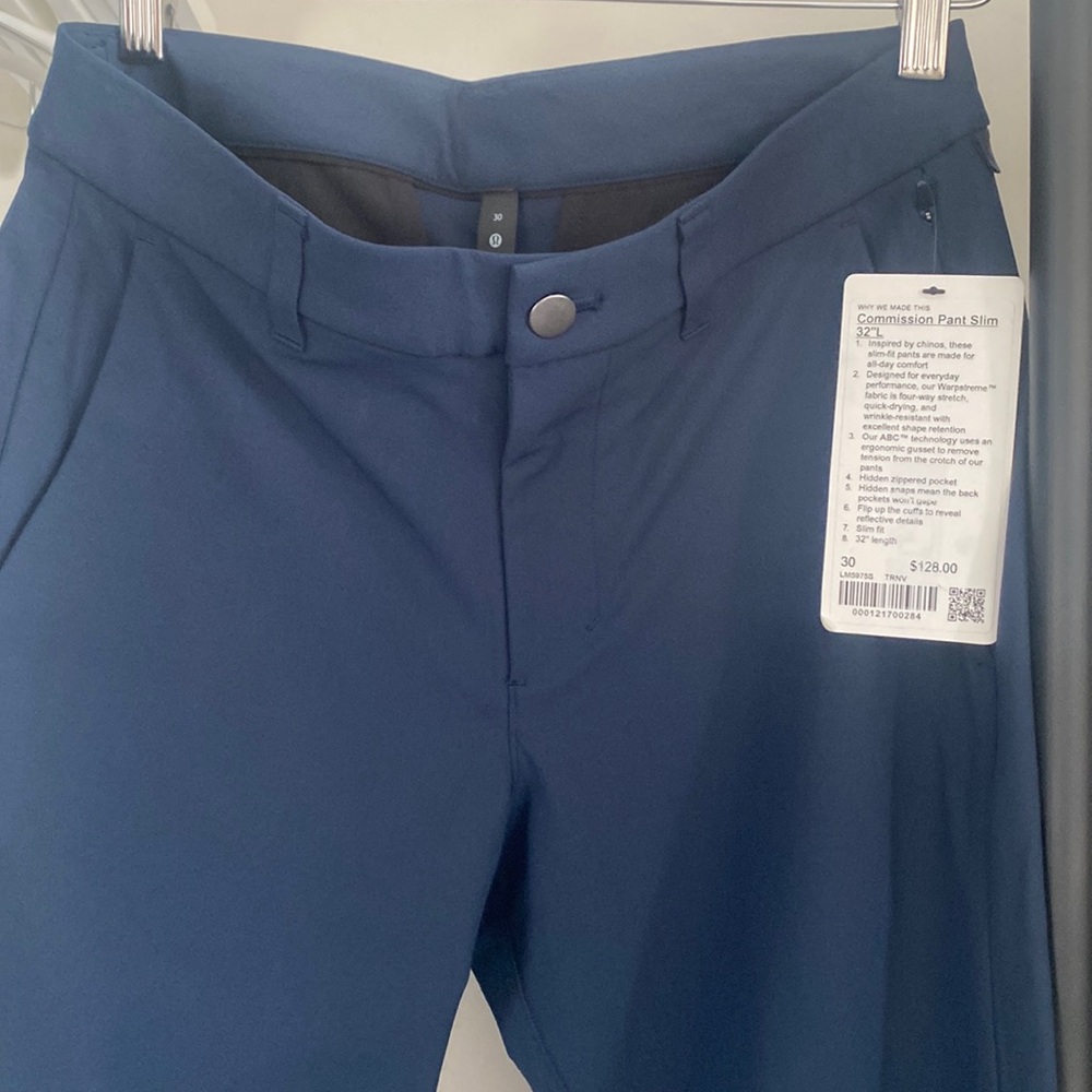 BRAND NEW lululemon commission pant slim 32”L